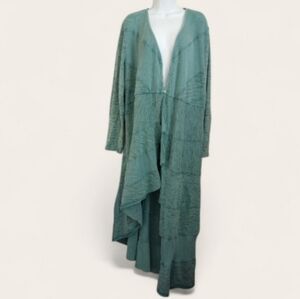 Soft Surroundings Knit Cotton Blend Cardigan Duster sz 1X